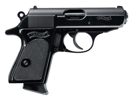 [723364209949] Walther Arms 4796002 PPK  380 ACP 6+1 3.30" Black Steel Barrel, Black Serrated Zinc Alloy Slide, Black Aluminum Frame w/Beavertail, Black Polymer Grip, Manual Thumb Safety