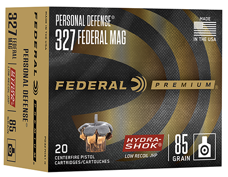 [029465099404] Federal PD327HS1H Hydra-Shok  327Federal Mag 85gr Jacketed Hollow Point 20 Per Box/10 Case