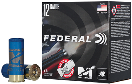 [604544701869] Federal MC12HC8 Master Class  12Gauge 2.75" 1 1/8oz 8Shot 25 Per Box/10 Case