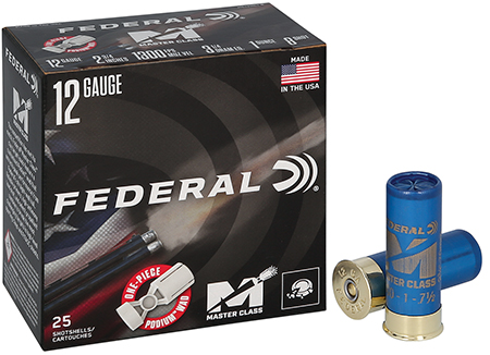 [604544701906] Federal MC12HC18 Master Class  12Gauge 2.75" 1oz 8Shot 25 Per Box/10 Case