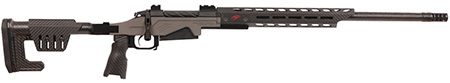 [853418411070] Fierce Firearms FRHT25CM22BL H-TAC Reaper 25 Creedmoor 22" Carbon Fiber Barrel, Black Aluminum Drilled  &  Tapped Receiver, M-LOK Handguard, Adj Fold  &  Lock Black Carbon Fiber Stock, Black Ergo Grip
