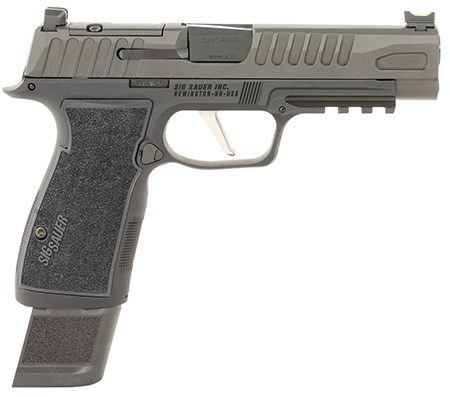 [798681695737] Sig Sauer 365AXGF9BFO P365 Fuse Compact Frame 9mm Luger 17+1 4.30" Black Carbon Steel Barrel, Black Nitron Optic Ready/Serrated Stainless Steel  &  Frame w/Beavertail  &  Picatinny Rail, Black AXG Grip