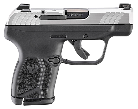 [736676137541] Ruger 13754 LCP Max *CA Complaint 380 ACP 10+1 2.80" Black Oxide Alloy Steel Barrel, Matte Stainless Steel Serrated Slide, Black Polymer Frame, Textured Grip
