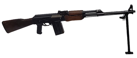 [850028892251] Riley Defense Inc RAK308RPK RPK  308 Win 20+1 22" Blued Threaded Barrel, Blued Receiver, Fixed Wood Stock, Black Polymer Grip, Bayonet Lug, Bipod