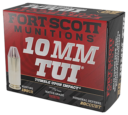 [758381722638] Fort Scott Munitions 10MM-190-SCV2 Claw Defense  10mm 190gr Solid Copper Spun 20 Per Box/25 Case
