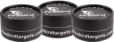 [198168776278] Firebird USA SMCB Signal Marker  Moving Trajectory/Static Black Universal Firearm 65mm 3 Pack