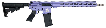 [702458690795] Great Lakes Firearms GL15223SSORC AR-15  223 Wylde 30+1 16" Black Nitride Threaded Barrel, Wild Orchid Cerakote Aluminum Receiver w/Picatinny Rail, M-LOK Handguard, Black Polymer Stock, Mil-Spec Grip