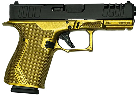 [638457790627] Great Lakes Firearms GL19GGLD Striker  Compact Frame 9mm Luger 15+1 4" Black Nitride Barrel, Optic Cut/Serrated/Window Cut Slide, Polymer Frame, RMR Footprint, Ambidextrous