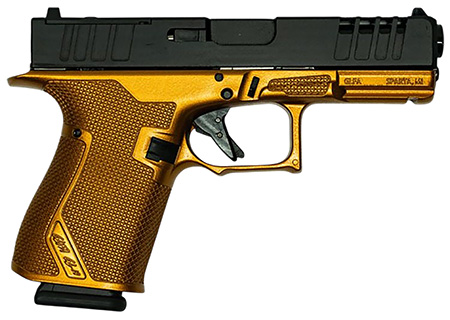 [638457790641] Great Lakes Firearms GL19GCPR Striker  Compact Frame 9mm Luger 15+1 4" Black Nitride Barrel, Optic Cut/Serrated/Window Cut Slide, Polymer Frame, RMR Footprint, Ambidextrous