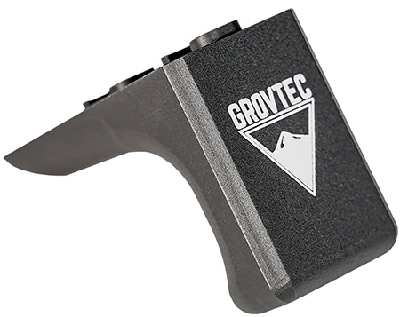 [811071013611] GrovTec US Inc GTHM321 G-Stop Reversible Hand Stop Black Anodized Aluminum