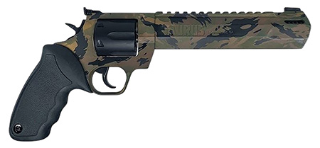 [725327944133] Taurus 2-357081RH-DTSC Raging Hunter  Large 357 Mag/38 Special +P 7 Shot 8.37" Camo Picatinny Rail/Ported Barrel, Matte Black Cylinder, Camo Alloy Steel Frame, Transfer Bar Safety, Exposed Hammer