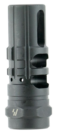 [708747545746] Strike Industries JCOMP2308 JComp Gen 2 Black Steel w/ 5/8"-24 tpi Threads 2.55" OAL 0.87" Diameter 0.34" Diameter 308 Win 7.62x51mm NATO Fits AR-Platform
