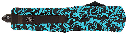 [093674804791] Templar Knife  Gen II Maiden Teal Slim 3.50" OTF Tanto Plain Black Oxide Stonewashed 440C SS Blade, 5.50" Teal Aluminum Handle, Glass Breaker