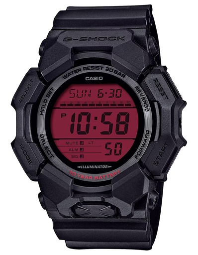[889232400679] GSHOCK GD010BBR1CR   DIGITAL MOVEMENT  BLK/RED