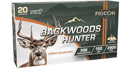 [762344714028] Fiocchi 308BHC Backwoods Hunter  308Win 150gr Copper Hollow Point 20 Per Box/10 Case