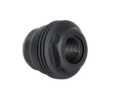 [850038425906] Jk Armament JK-MD-HDM28 Minimalist  22Cal/9mm 1" Long 1/2"x28 Stainless Steel Nitride Black