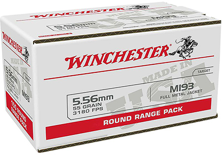 [020892229020] Winchester Ammo WM193100   5.56mm 55gr Full Metal Jacket 100 Per Box/10 Case