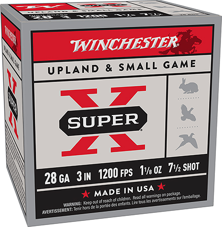[020892028135] Winchester Ammo X2837 Super X  28Gauge 3" 1 1/8oz 7.5Shot 25 Per Box/10 Case
