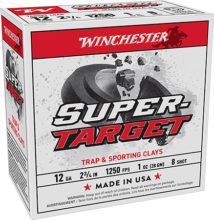 [020892028517] Winchester Ammo TRGT12508 Super-Target  12Gauge 2.75" 1oz 8Shot 25 Per Box/10 Case