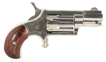 [744253000515] North American Arms LDLX LDLX  22 LR 5 Shot 1.13" Polished Stainless Steel, Rosewood Grip, Exposed Hammer
