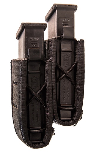 [849954023136] High Speed Gear 41PS02BK Taco Double Duty Staggered Black Nylon Laminate, Pistol