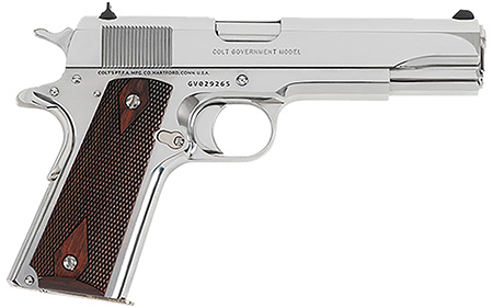 [098289113498] Colt Mfg O1911CBS 1911 Government 45 ACP 8+1 5" Stainless Steel Barrel, Bright Stainless Serrated Slide, Bright Stainless Steel Frame w/Beavertail