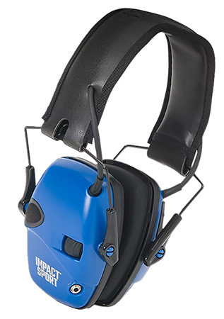 [033552025290] HOW R-02529 IMPACT SPORT REAL BLUE ELEC EARMUFF