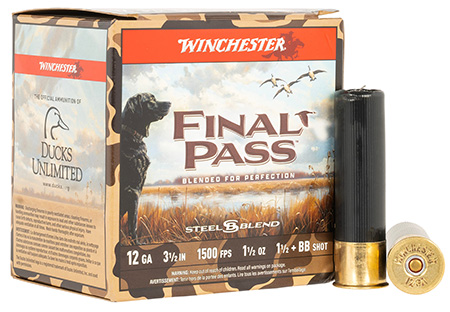 [020892029392] Winchester Ammo FP12LBB15 Final Pass  12Gauge 3.50" 1 1/2oz BB/1.5Shot 25 Per Box/10 Case