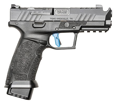 [810162050192] Tisas 10100567 PX-9 Duty Comp 2.0 9mm Luger 20+1 4.11" Black Compensated Barrel, Black Optic Ready/Ported/Serrated Slide, Black Polymer Frame w/Picatinny Rail, Black Polymer Grip, RMR Footprint