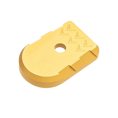 [764046032370] Tyrant CNC TDP365BPMACROGOLD P365-XMACRO Base Plate Gold Compatible w/ 17-Round XMacro Mags
