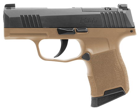 [798681733668] Sig Sauer 3659CTXR3P P365X  Micro-Compact Frame 9mm Luger 10+1 3.10" Steel Barrel, Optic Ready/Serrated Slide, Coyote Tan Stainless Steel Frame w/Accessory Rail, Polymer Grip
