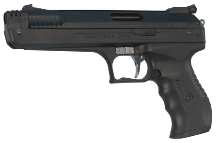 [026785020040] Beeman 2004 P17 Deluxe Air 177 Pellet 4.50" Polymer Frame Frame Black Finger Grooved Rubber Grips