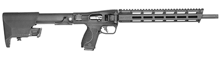 [022188901849] Smith  &  Wesson 14172 M & P FPC Folding 22 LR 10+1 16.25" Black Threaded Barrel, Black Polymer Receiver w/Picatinny Rail, M-LOK Handguard, Black Fixed Polymer Stock, Interchangeable Backstrap Grip