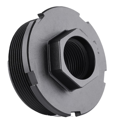 [810128160308] Dead Air LT303 HUB Direct Thread Mount 3/4"x24 4140 HT Alloy Steel Black Nitride