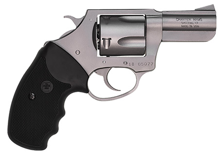 [678958744200] Charter Arms 74420 Bulldog  Large 44 Special, 5 Shot 2.50" High Polished Stainless Steel Barrel, Cylinder  &  Frame w/Black Finger Grooved Rubber Grip
