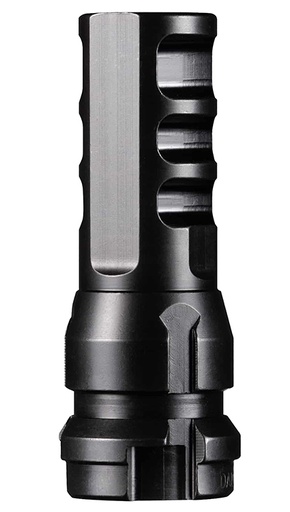 [810128160421] Dead Air DA106 KeyMo Muzzle Brake Black Nitride 4140 HT Alloy Steel M18X1.5 Threads 338 Cal