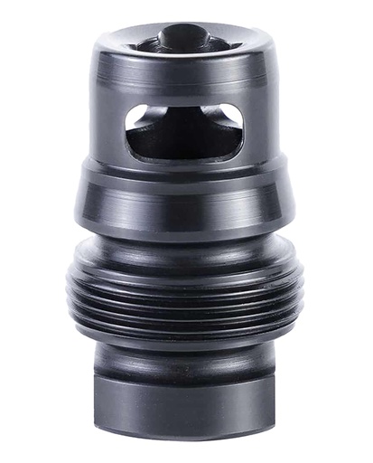 [810128160728] Dead Air DA135 Xeno Xero Black 4140 HT Alloy Steel M13.5x1LH Threads 1.105" OAL 0.99" Diameter 9mm