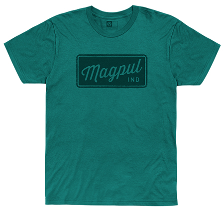 [840815135777] Magpul MAG1116-462  Rover Block Teal Cotton/Polyester Short Sleeve Large