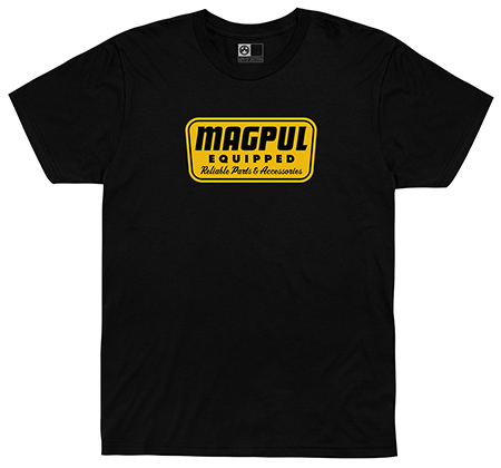 [840815132929] Magpul MAG1205-001  Equipped Blend Black Cotton/Polyester Short Sleeve 4XL