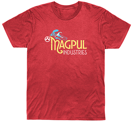 [840815133391] Magpul MAG1216-612  Hang 30 Blend Red Heather Cotton/Polyester Short Sleeve Medium