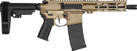 [810148623555] CMMG 30AF20ACT Banshee Mk4 300 Blackout 30+1 8" Black Nitride Threaded Barrel, M-LOK Handguard, Coyote Tan Cerakote Aluminum Receiver w/Picatinny Rail, Black Polymer CMMG RipBrace, CMMG Zeroed Grip