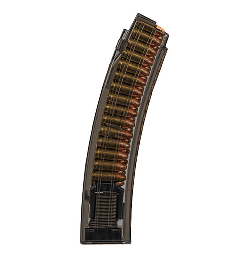 [850016478924] ETS Group   Gen 2 30rd 9mm Fits CZ Scorpion Evo Transparent Smoke