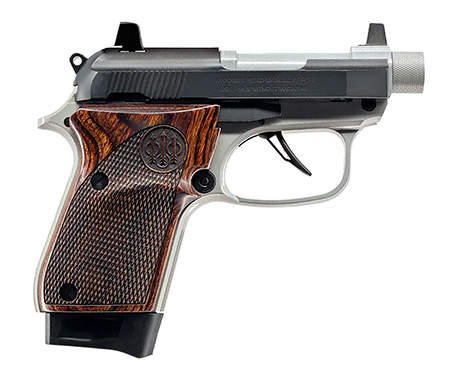 [082442967554] Beretta USA J30X32R8M1 30X Get Home Bag Micro-Compact Frame 32 ACP 8+1 2.90" Inox Barrel, Black Carbon Steel Serrated Slide, Inox Aluminum Frame, Textured Wood Grip