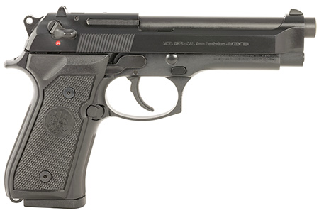 [082442029306] Beretta USA J92F300 92FS  Full Size Frame 9mm Luger 10+1 4.90" Black Steel Barrel, Black Bruniton Steel Serrated Slide, Black Bruniton Aluminum Frame, Ambidextrous