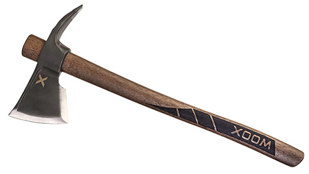 [810069392349] Woox BU.AXE050.01 Solo  8.50" Convex Carbon Steel Blade Brown/Black Appalachian Hickory Handle 19" OAL