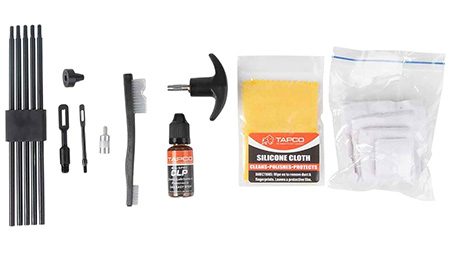 [810122800798] Tapco TAP22082  Universal Cleaning Kit 22 Cal 12 Gauge Black