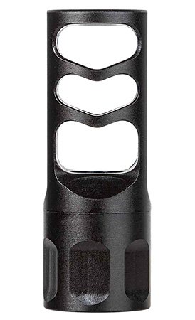 [810122800439] Tapco TAP22046 Self Timing Muzzle Brake Black Nitride Steel 5/8"x24 Threads 30 Cal