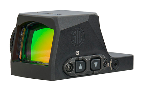 [798681733453] Sig Sauer Electro-Optics SORX1370 Romeo-X Enclosed Pro Black 1x24mm Illuminated Green Circle w/Dot Reticle RX Footprint Mount