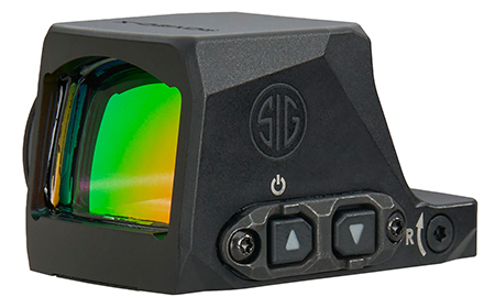 [798681703500] Sig Sauer Electro-Optics SORX1490 Romeo-X Enclosed Compact Black 1x24mm 6MOA Green Dot Reticle RX Footprint Mount