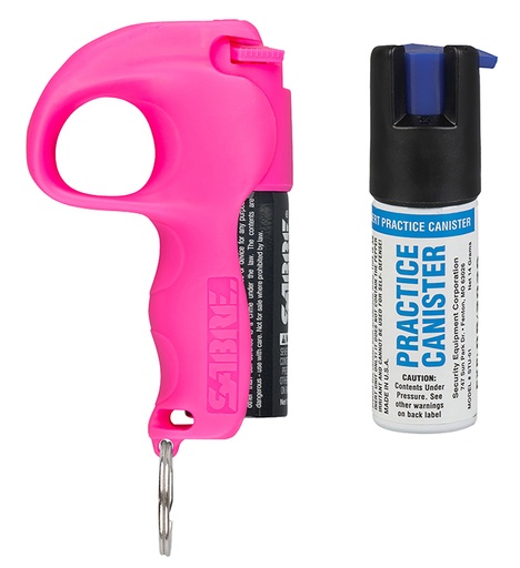 [023063120027] Sabre PBPKOCSTU04 Quick Grip Pepper Spray Range 12ft 0.54oz Pink Canister